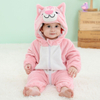 طقم بيجامة Kigurumi من صوف الشيربا المرجاني الفاخر على شكل حيوان للأطفال والأطفال الصغار، دافئ ومريح ومضحك وأنيق 