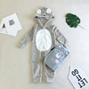 غطاء رأس من الصوف المخملي المعتمد من Oeko-tex يتطابق مع Kigurumi على شكل حيوان مع زجاجة ماء ساخن دافئة 