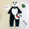 غطاء رأس من الصوف المخملي المعتمد من Oeko-tex يتطابق مع Kigurumi على شكل حيوان مع زجاجة ماء ساخن دافئة 