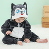 طقم بيجامة Kigurumi من صوف الشيربا المرجاني الفاخر على شكل حيوان للأطفال والأطفال الصغار، دافئ ومريح ومضحك وأنيق 